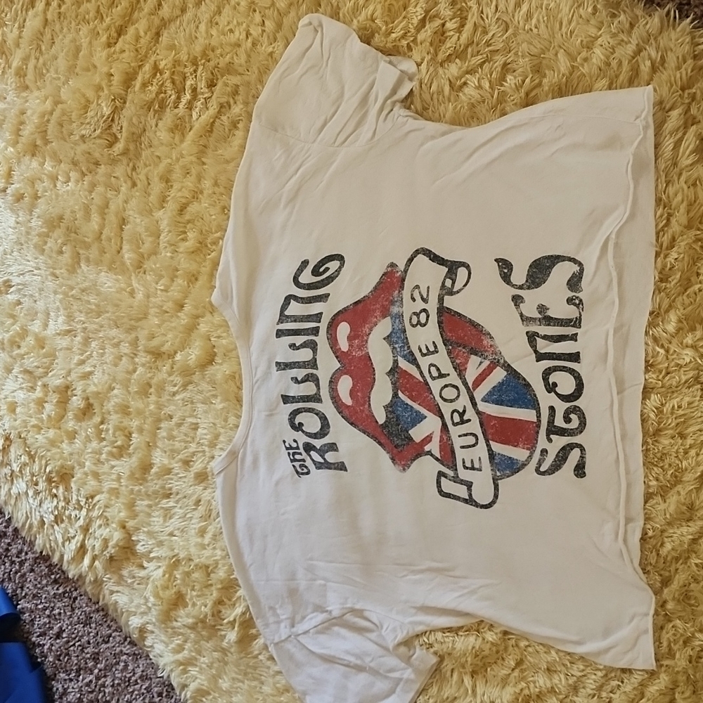 Rolling Stones T-shirt ( cropped to waist)